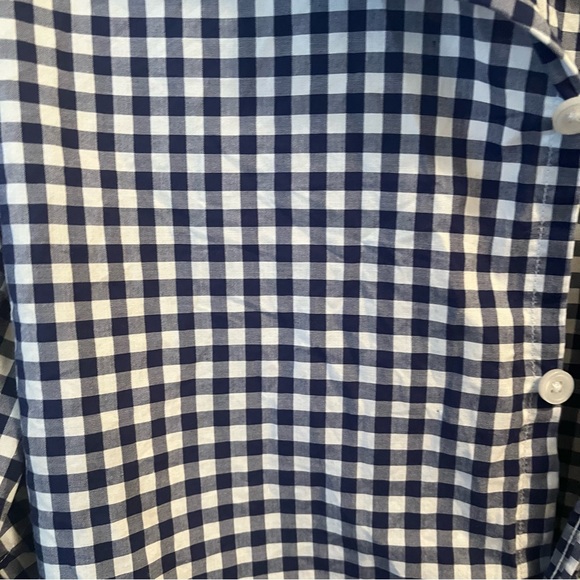 J Crew 120’s 2-ply Gingham Button Up size L - Picture 5 of 6